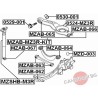 Тампон задна напречна щанга FEBEST MZAB063 BP4K-28-500D BP4K28500D MAZDA 3