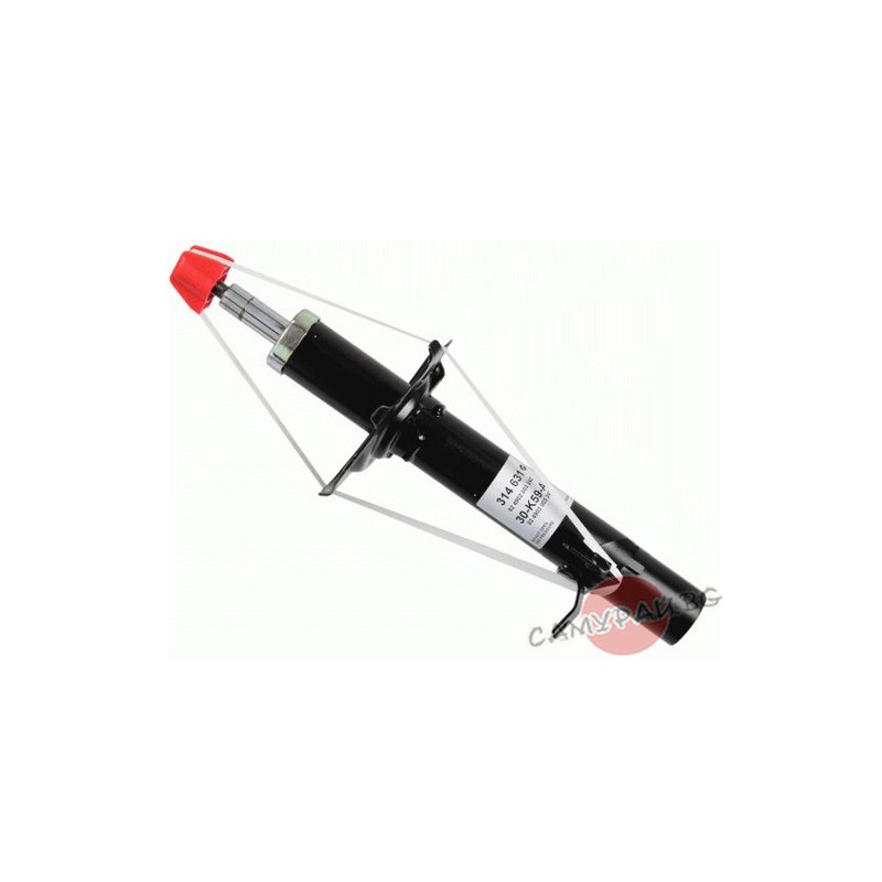 Преден десен амортисьор SACHS 314631 48510-0H010 485100H010 TOYOTA AYGO