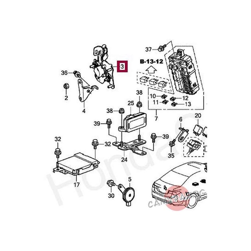 Датчик регул. ксенонови фарофе на задният мост OEM 33146-TL0-G21 33146TL0G21 HONDA ACCORD TOURER