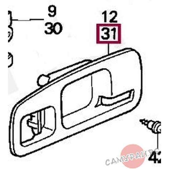 Вътрешна лява дръжка OEM 72165-S03-003ZB 72165S03003ZB HONDA CIVIC