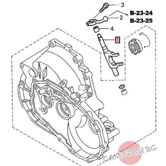 Вилка за съединител OEM 22821-PMZ-D40 22821PMZD40 Honda CIVIC