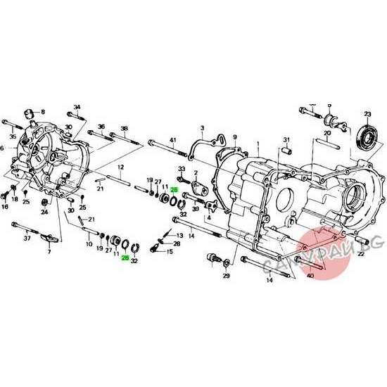 О - пръстен трансмисия OEM 91308-PA9-003 91308PA9003 Honda Accord