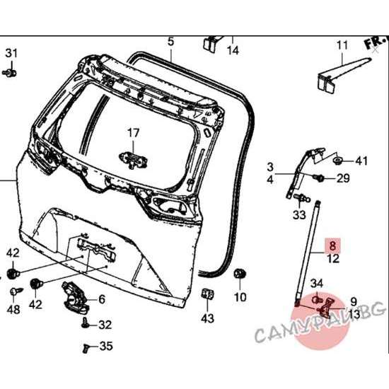 Амортисьор за багажника десен OEM 74820-TLA-A01, 74820TLAA01 HONDA CR-V