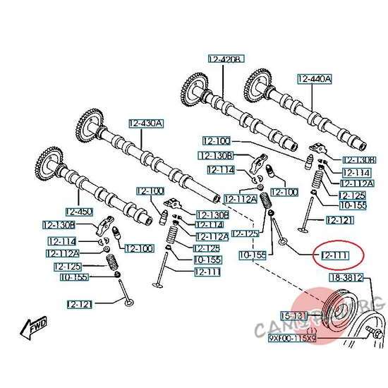 Всмукателен клапан IN OEM AJ03-12-111B, AJ0312111B MAZDA MPV