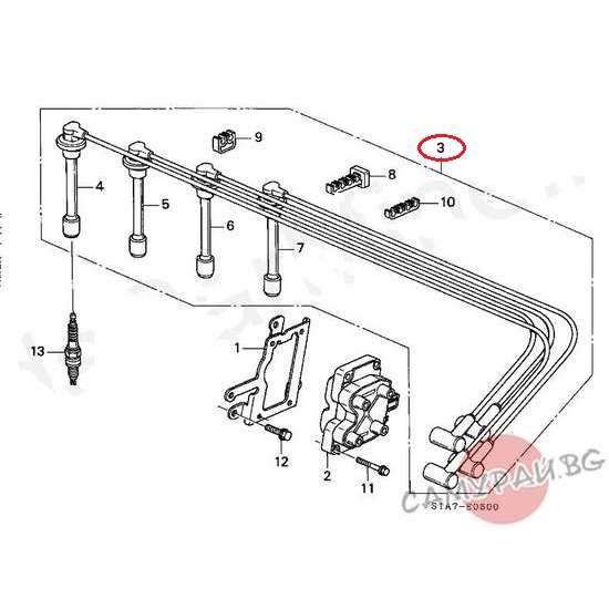 Кабели за свещи OEM 32700-PDF-E01, 32700PDFE01 HONDA Accord