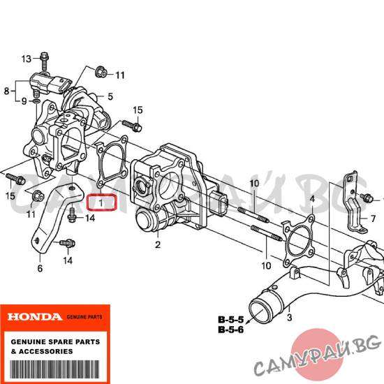 Гарнитура за дроселова клапа OEM 16176-RL0-G01, 16176RL0G01 HONDA CR-V