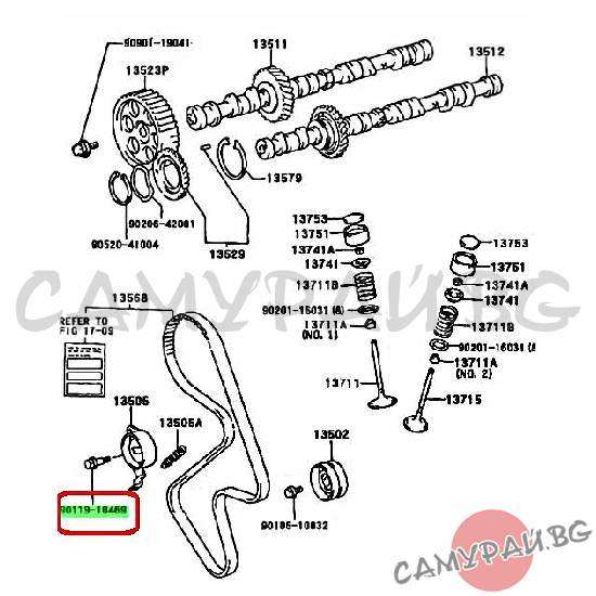 Болт за обтяжна ролка OEM 90119-10469, 9011910469 Toyota RAV4