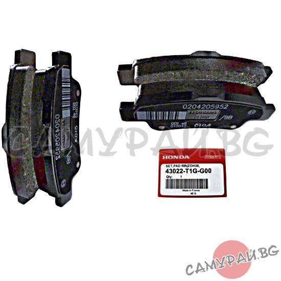 Спирачни накладки задни дискови OEM 43022-T1G-G00, 43022T1GG00 HONDA CR-V
