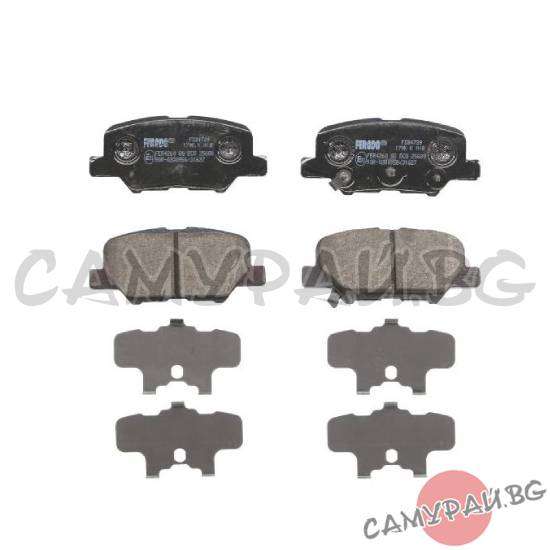 Спирачни накладки задни дискови FERODO BJY7-26-48ZA, BJY72648ZA MAZDA 6