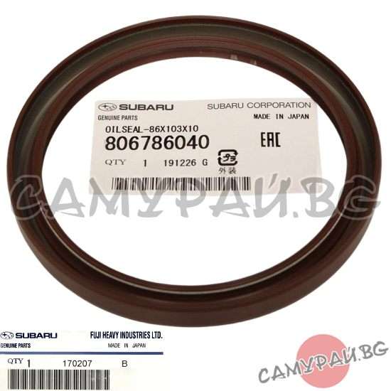 Семеринг за колянов вал OEM 80678-6040, 806786040 SUBARU IMPREZA