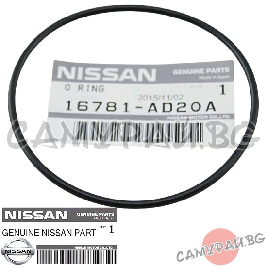 О-пръстен OEM 16781-AD200, 16781-AD20A, 16781AD200, 16781AD20A NISSAN Navara