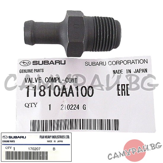 Клапан PCV картерни газове OEM 11810-AA100, 11810AA100 SUBARU Forester