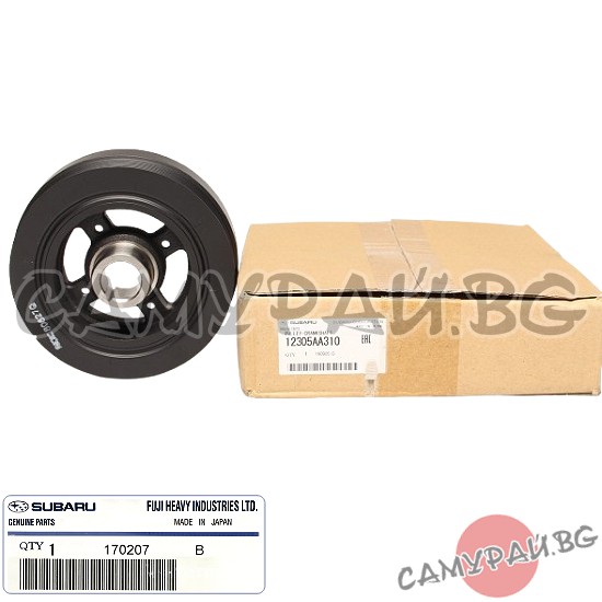 Ремъчна (демпферна) шайба колянов вал OEM 12305-AA310, 12305AA310 Subaru Tribeca