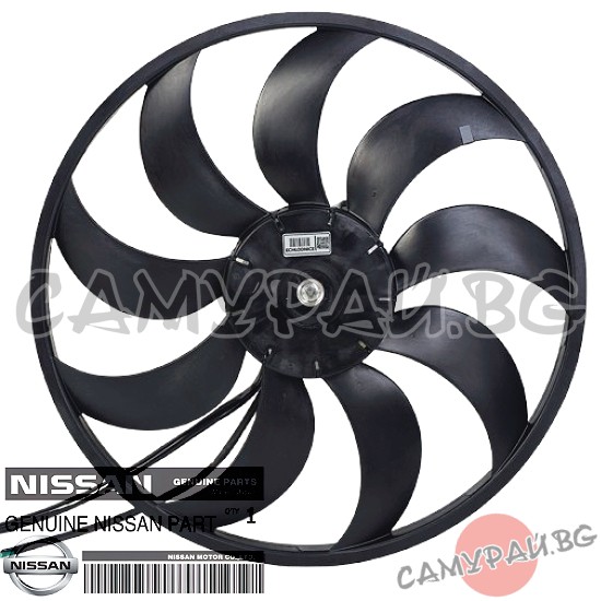 Перка за радиатор к-кт с моторче OEM 21481-3ZU0A, 214813ZU0A Nissan Juke