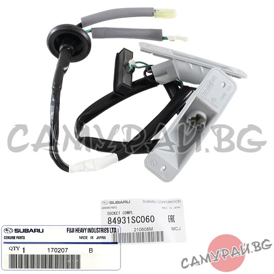 Бутон за 5-та врата с осветление OEM 84931-SC060, 84931SC060 Subaru Forester