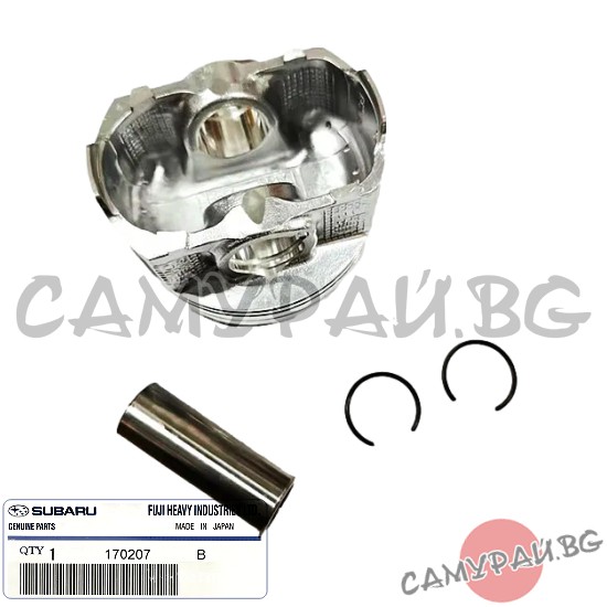 Бутало к-кт с бутален болт за 1 цилиндър +0.25 OEM 12018-AB690, 12018AB690 Subaru